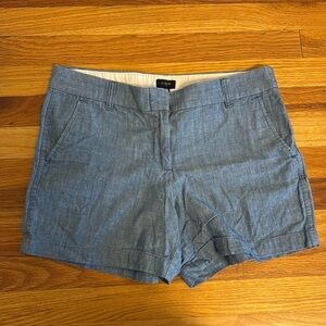 JCrew Factory Women’s Classic Chambray Chino Shorts Size 8
